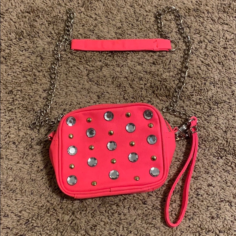 Pink Victoria Secret jeweled purse